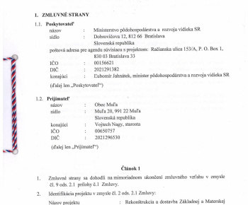Aktuality / Dohoda o mimoriadnom ukončení zmluvného vzťahu - foto